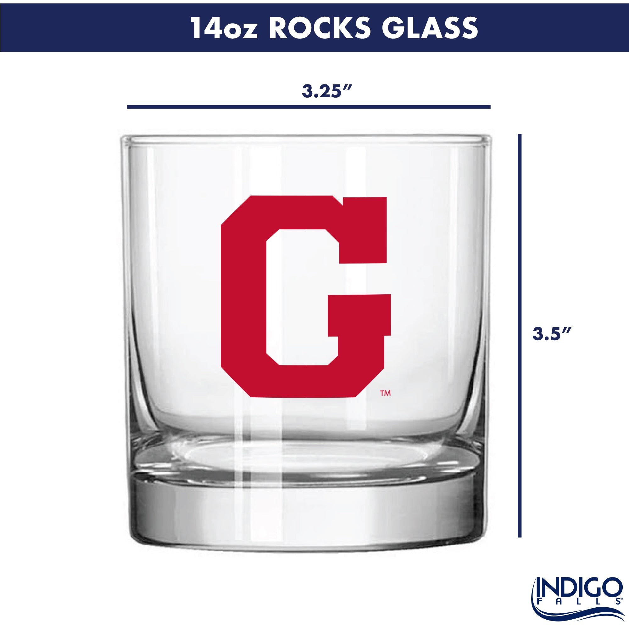 Set of 2 Georgia Bulldogs College Vault Sketch 14oz Rocks Glasses