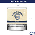 Penn State Nittany Lions Set of 2 College Vault Tan Retro 14oz Rocks Glasses