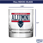 Set of 2 Howard Bisons 14oz XD Alumni Rocks Glasses