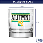 Set of 2 Xavier Louisiana Gold Rush-Nuggets 14oz XD Alumni Rocks Glasses
