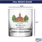 14oz Ohio State Buckeyes Laura Wilcox University Collection 2-Pack Glass Set