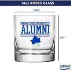Set of 2 Indiana State Sycamores 14oz Alumni Rocks Glasses