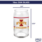 Set of 2 Iowa State Cyclones 16oz XD Ring Can Glasses