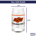 Set of 2 Oklahoma State Cowboys 16oz XD Ring Can Glasses