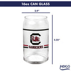 Set of 2 South Carolina Gamecocks 16oz XD Ring Can Glasses