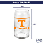 Set of 2 Tennessee Volunteers 16oz XD Ring Can Glasses