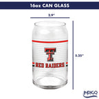 Set of 2 Texas Tech Red Raiders 16oz XD Ring Can Glasses