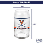 Set of 2 Virginia Cavaliers 16oz XD Ring Can Glasses