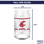 Set of 2 Washington State Cougars 16oz XD Ring Can Glasses