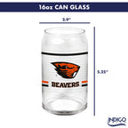 Set of 2 Oregon State Beavers 16oz XD Ring Can Glasses