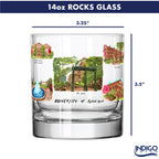14oz Georgia Bulldogs Laura Wilcox University Collection 2-Pack Glass Set