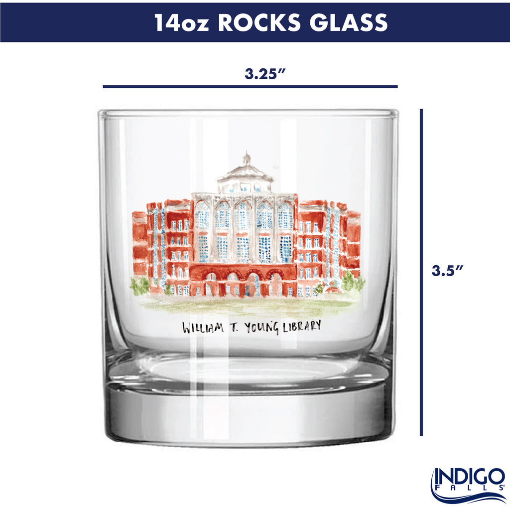14oz Kentucky Wildcats Laura Wilcox University Collection 2-Pack Glass Set