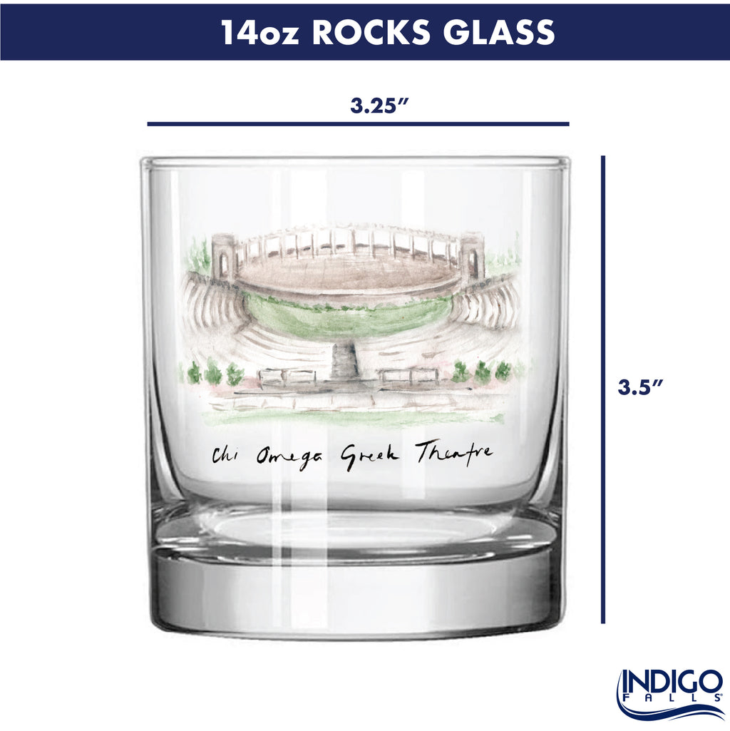 14oz Arkansas Razorbacks Laura Wilcox University Collection 2-Pack Glass Set