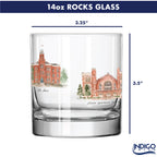 14oz Colorado Buffaloes Laura Wilcox University Collection 2-Pack Glass Set