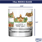 14oz Notre Dame Fighting Irish Laura Wilcox University Collection 2-Pack Glass Set