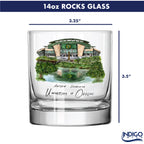 14oz Oregon Ducks Laura Wilcox University Collection 2-Pack Glass Set