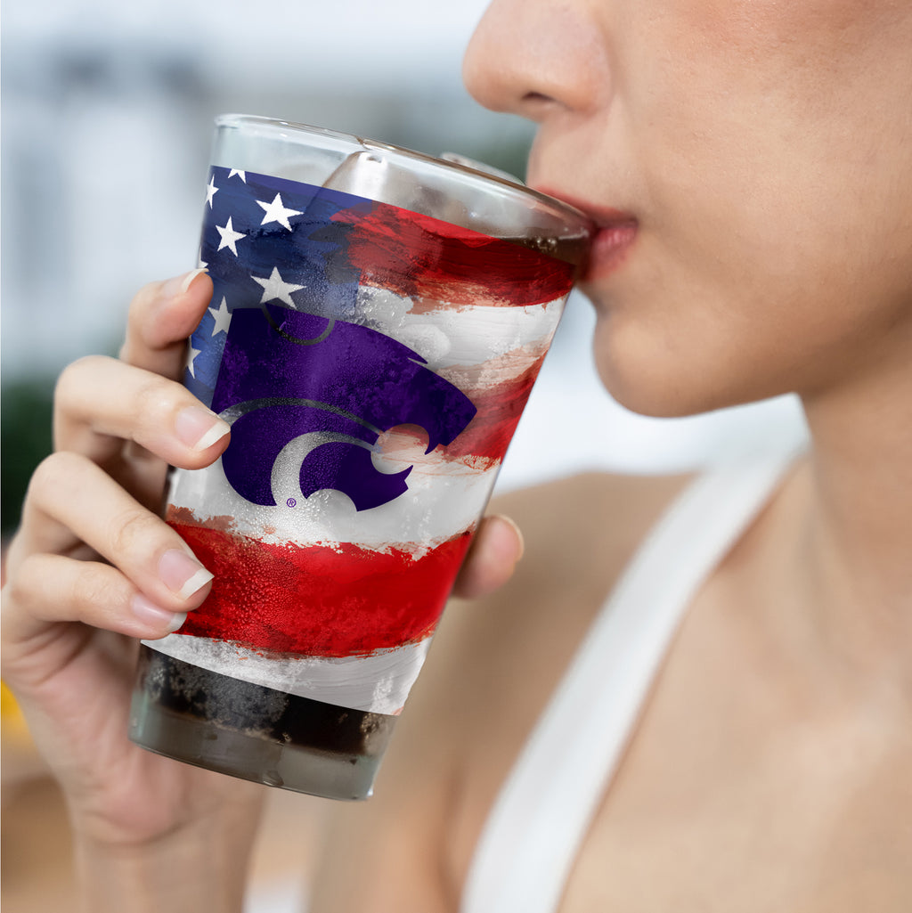 Set of 2 K-State Wildcats 16oz Americana Pints