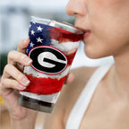 Set of 2 Georgia Bulldogs 16oz Americana Pints