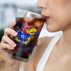 Set of 2 Kansas Jayhawks Campus Line Art 16oz Pints