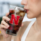 Set of 2 Nebraska Cornhuskers Campus Line Art 16oz Pints