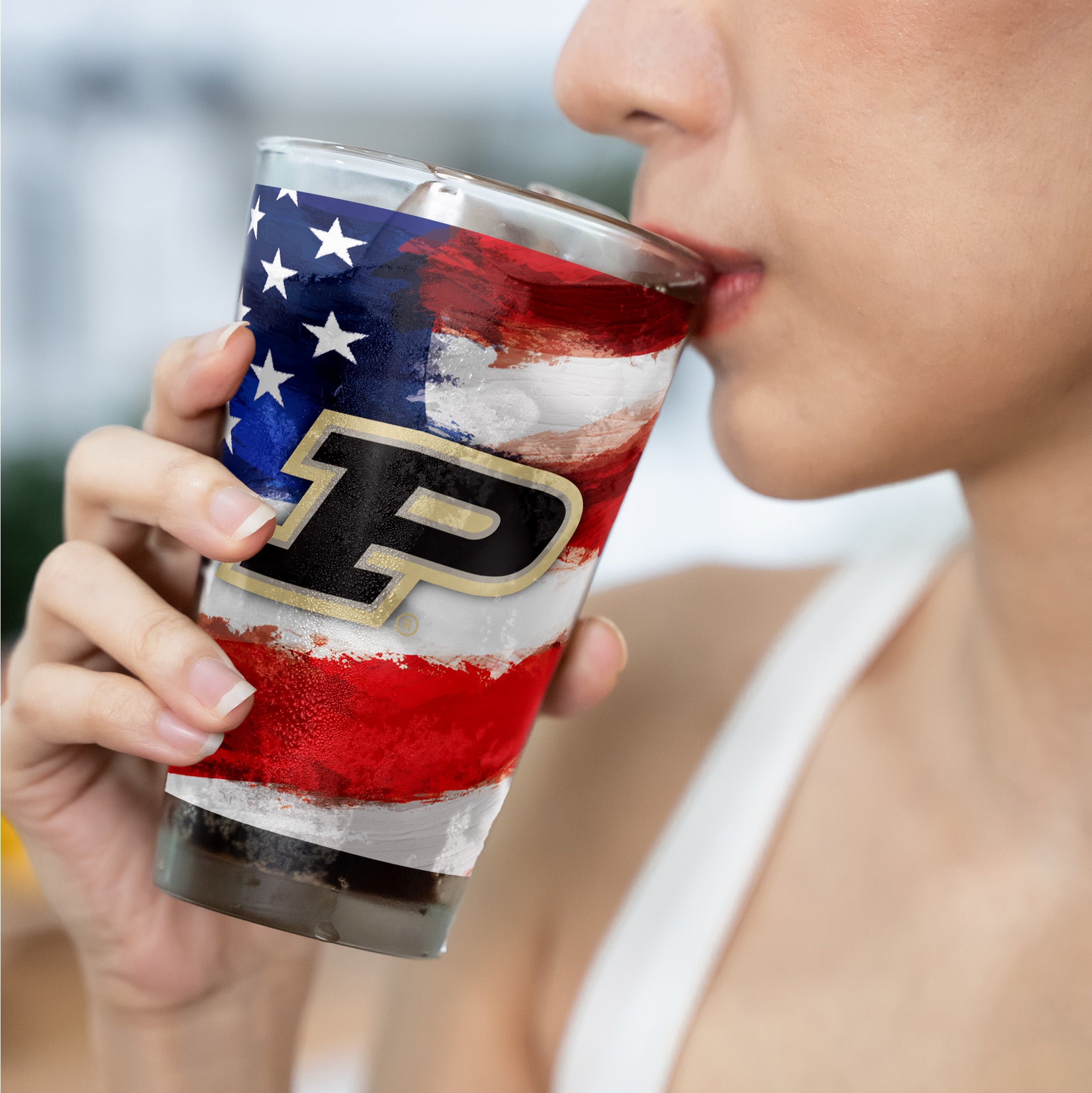 Set of 2 Purdue Boilermakers 16oz Americana Pints