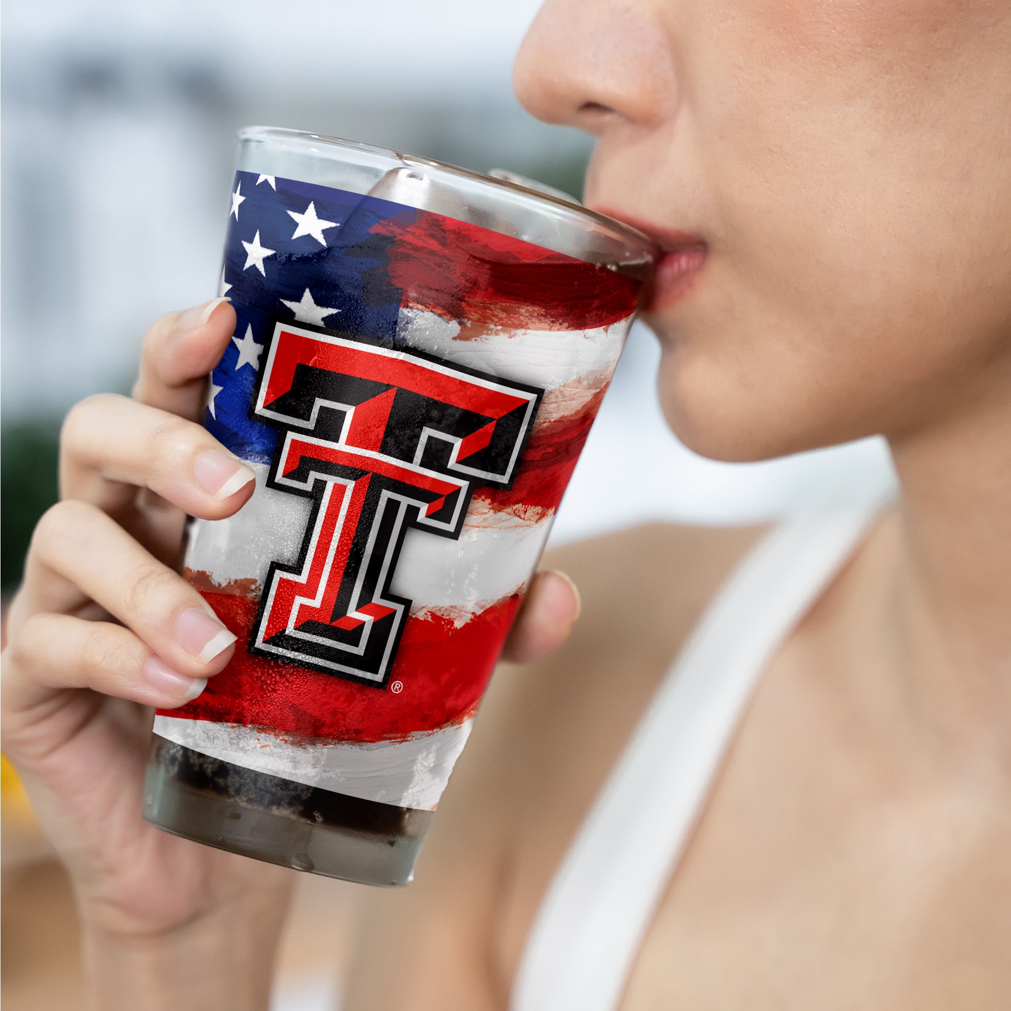Set of 2 Texas Tech Red Raiders 16oz Americana Pints