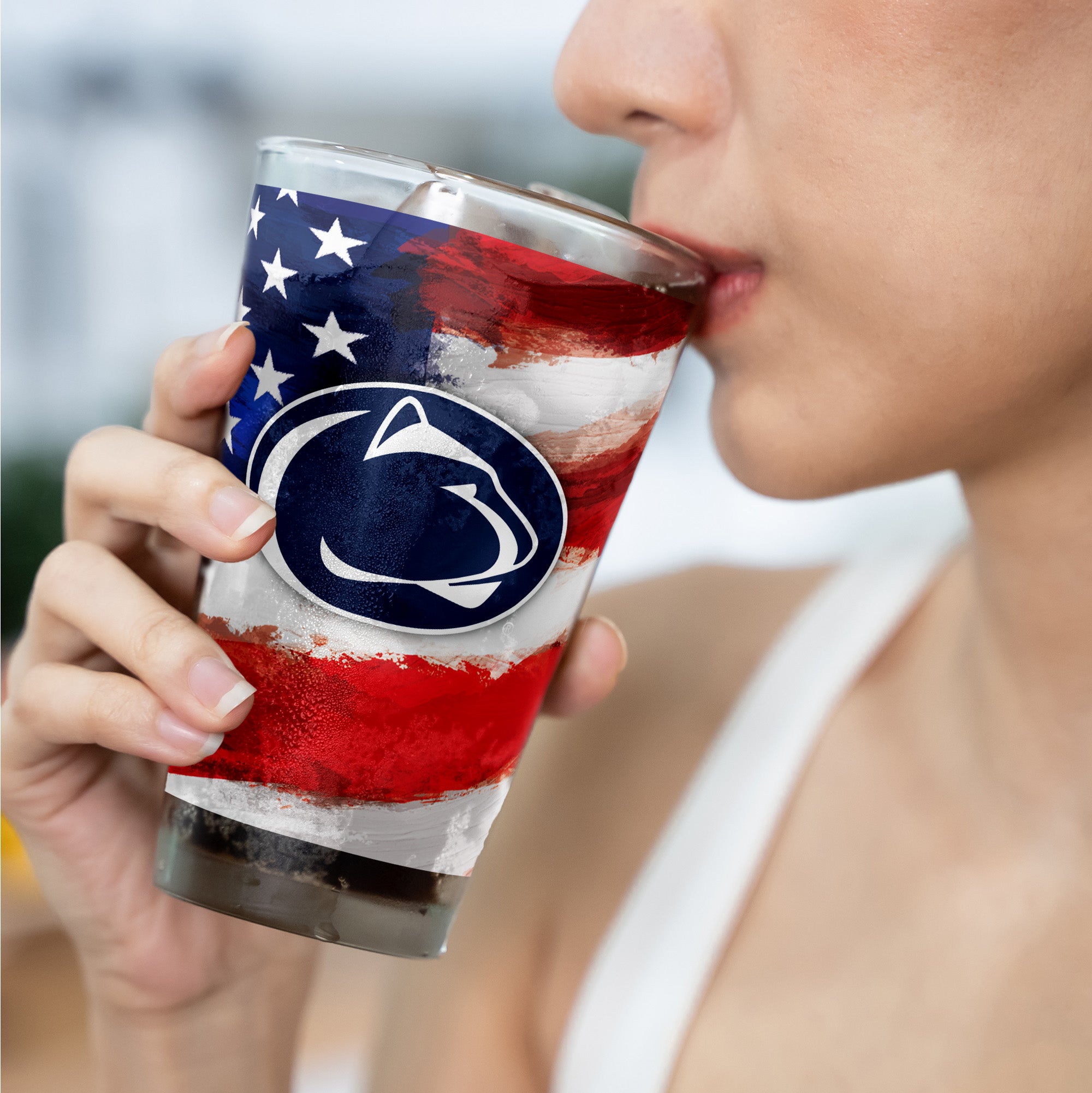 Set of 2 Penn State Nittany Lions 16oz Americana Pints