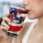 Set of 2 Miami Hurricanes 16oz Americana Pints