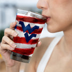Set of 2 West Virginia Mountaineers 16oz Americana Pints