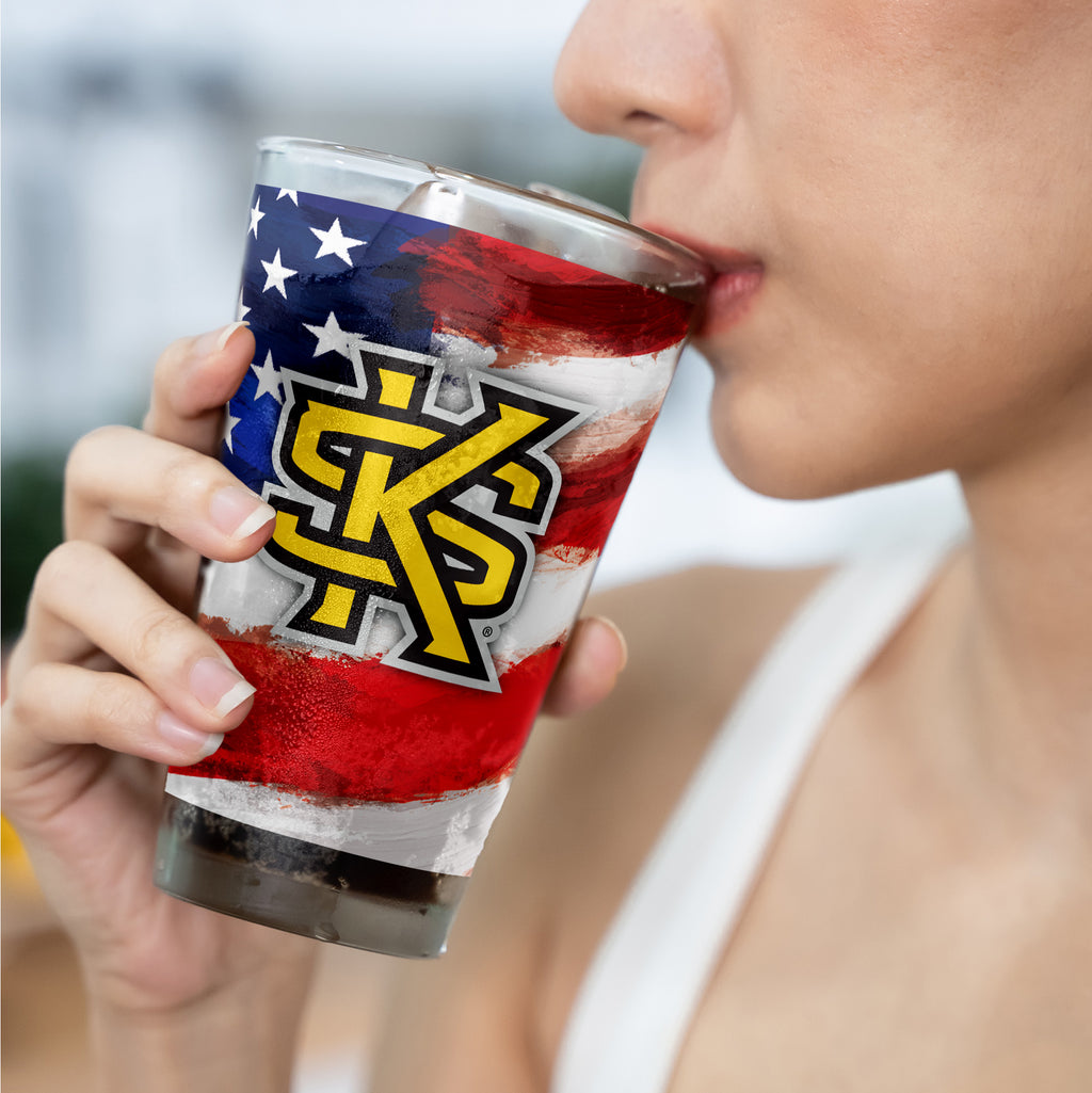 Set of 2 Kennesaw State Owls 16oz Americana Pints