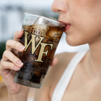 Set of 2 Wake Forest Demon Deacons Campus Line Art 16oz Pints