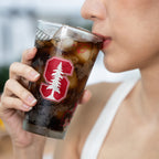 Set of 2 Stanford Cardinal Campus Line Art 16oz Pints