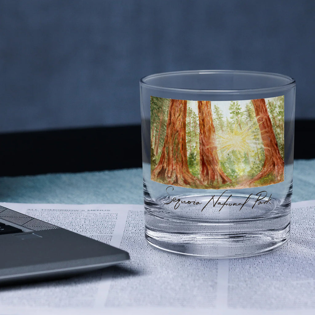 14oz Sequoia National Park 2-Pack Rock Glass Set by Laura Wilcox