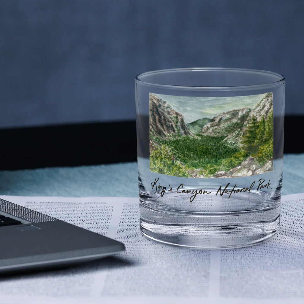 14oz Kings Canyon National Park 2-Pack Rock Glass Set by Laura Wilcox
