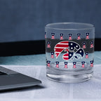 Set of 2 Iowa Hawkeyes 14oz Americana Rocks Glasses