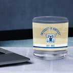Kentucky Wildcats Set of 2 College Vault Tan Retro 14oz Rocks Glasses