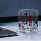Set of 2 Arkansas Razorbacks Basketball Sketch 14oz Rocks Glasses