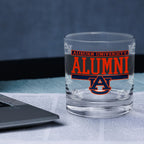 Set of 2 Auburn Tigers 14oz Alumni Rocks Glasses
