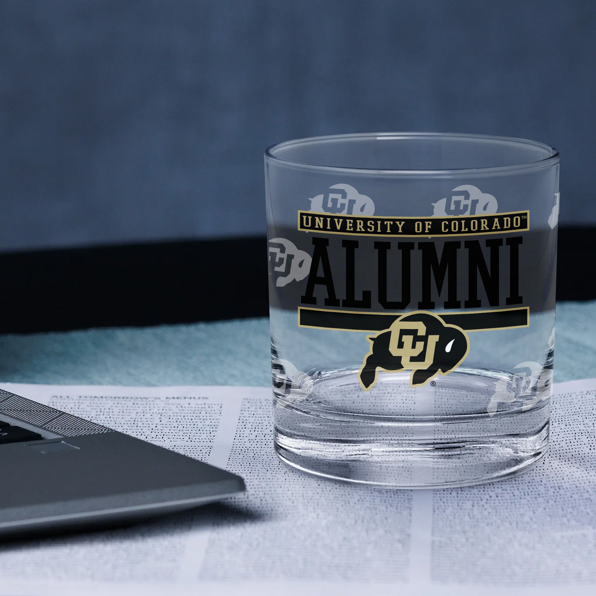 Set of 2 Colorado Buffaloes 14oz Alumni Rocks Glasses