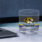 Set of 2 Missouri Tigers 14oz Ring Rocks Glasses