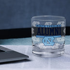 Set of 2 North Carolina Tar Heels 14oz Alumni Rocks Glasses