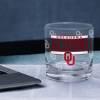 Set of 2 Oklahoma Sooners 14oz Alumni Rocks Glasses
