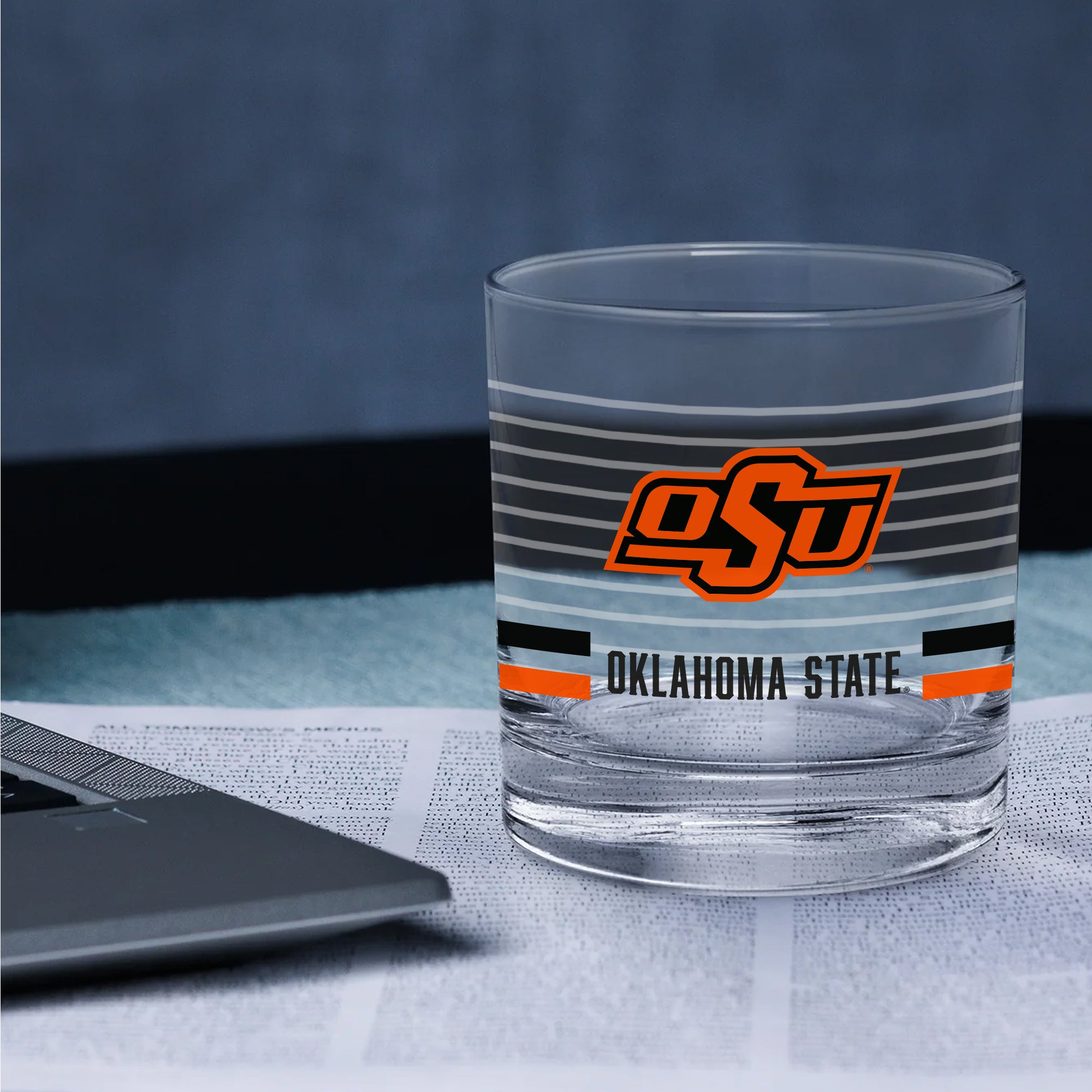 Set of 2 Oklahoma State Cowboys 14oz Ring Rocks Glasses