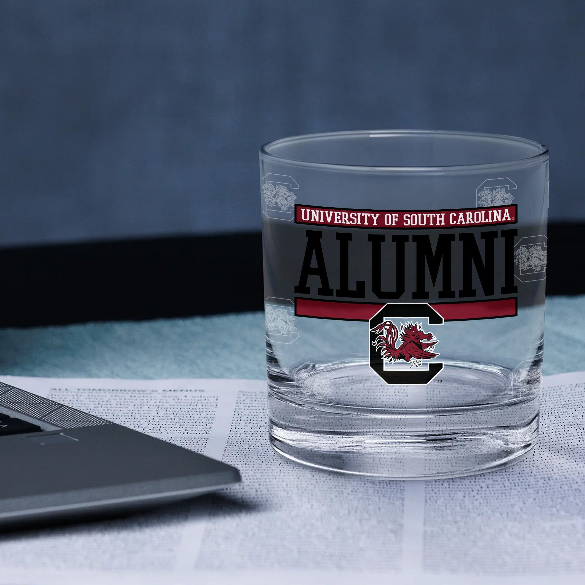 Set of 2 South Carolina Gamecocks 14oz Alumni Rocks Glasses