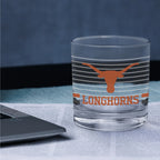 Set of 2 Texas Longhorns 14oz Ring Rocks Glasses
