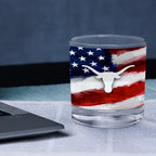 Set of 2 Texas Longhorns 14oz Americana Rocks Glasses