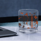 Set of 2 Texas Longhorns Sketch 14oz Rocks Glasses