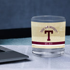 Texas A&M Aggies Set of 2 College Vault Tan Retro 14oz Rocks Glasses