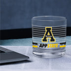 Set of 2 App State Mountaineers 14oz Ring Rocks Glasses