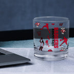 Set of 2 Wisconsin Badgers Sketch 14oz Rocks Glasses